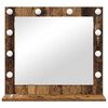 vidaXL Vanity Mirror Rectangular with Mirror Old Wood 60 x 55 x 18 cm