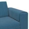 vidaXL Sofa Set Blue Velvet