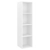 vidaXL 2 Piece TV Cabinet Set White Engineered Wood