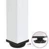 vidaXL Console Table Legs 4 pcs White 72-74 cm Steel