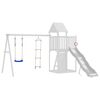 vidaXL Swing Seat with Rope Ladder Blue Polyethene