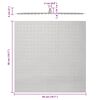 vidaXL Rain Shower Head Stainless Steel 304 50x50 cm Square