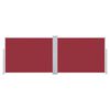 vidaXL Retractable Side Awning Red 120x1000 cm