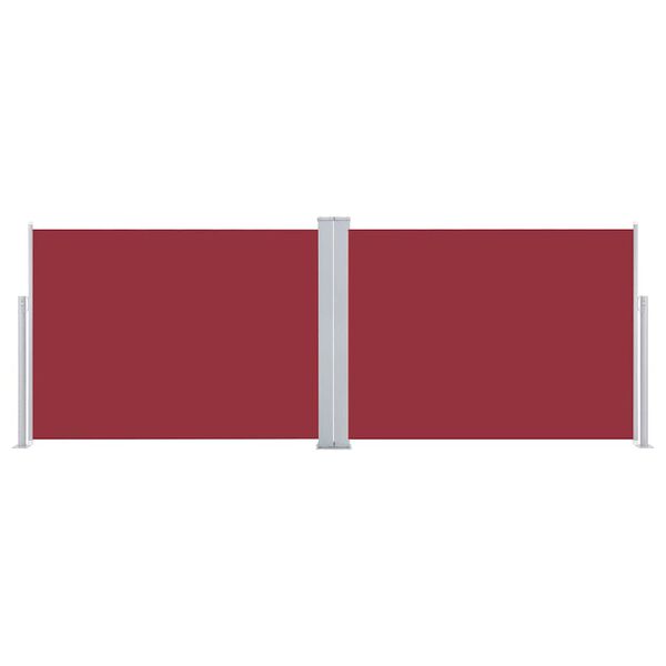 vidaXL Retractable Side Awning Red 120x1000 cm
