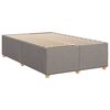 vidaXL Bed Frame without Mattress Taupe 120x190 cm Small Double Fabric