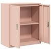 vidaXL Storage Cabinet Pink 80 x 40 x 90 cm Cold-Rolled Steel