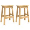 VidaXL Bar Stool 2 pcs Honey Wax 44 x 30 x 63 cm Solid-Pine