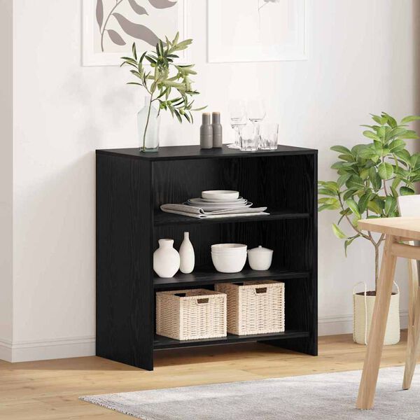 vidaXL Sideboard Black 70 x 41 x 75 cm Engineered Wood