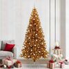 vidaXL Christmas Tree with 300 LEDs with Stand Gold 240 cm PET
