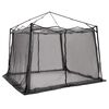 vidaXL Inner Tent with Roof Grey and Orange 303 x 303 x 196 cm Taffeta