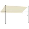 vidaXL Retractable Awning Cream 350x150 cm Fabric and Steel