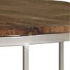 vidaXL Coffee Table Set 2 Pieces Reclaimed Wood and Steel