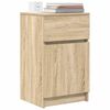 vidaXL Bedside Cabinets 2 pcs Sonoma Oak 39x35x65 cm Engineered Wood