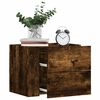 vidaXL Wall-mounted Bedside Cabinet Smoked Oak 45x30x35 cm