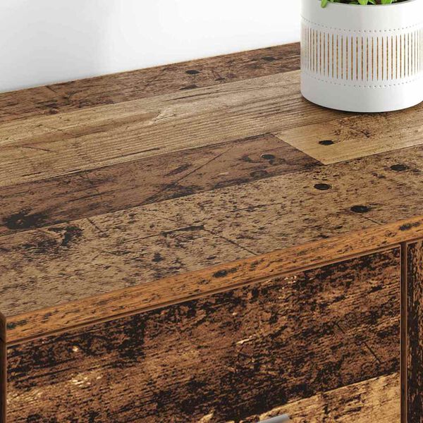 vidaXL Sideboards with Drawer Corona 2 pcs Old Wood 59 x 39 x 80 cm