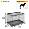 Ferplast Dog Crate Superior 105 107x77x73.5 cm Black