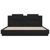 vidaXL Bed Frame with Headboard Black Oak 180 x 200 cm Engineered Wood