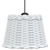 vidaXL Ceiling Lamp Shade White &Oslash;30x20 cm Wicker