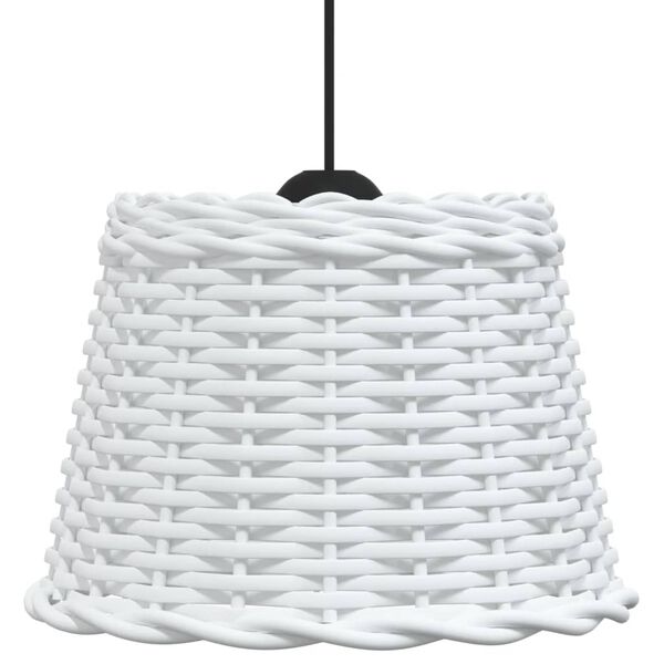 vidaXL Ceiling Lamp Shade White &Oslash;30x20 cm Wicker