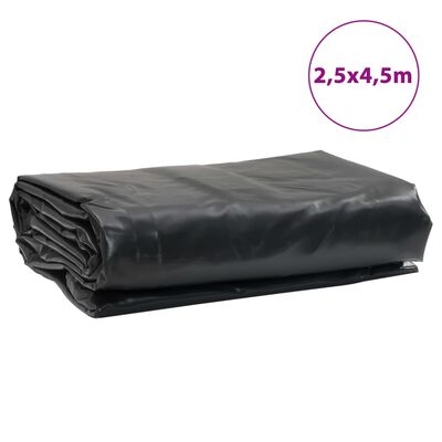 vidaXL Tarpaulin Black 2.5x4.5 m 650 g/m²