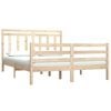 vidaXL Bed Frame without Mattress 120x190 cm Small Double Solid Wood