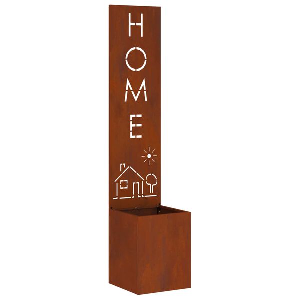 vidaXL Garden Privacy Screen Rusty 32 x 32 x 150 cm Weathering steel