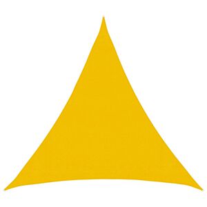 vidaXL Sunshade Sail Yellow 2 x 2 x 2 m HDPE