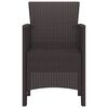 vidaXL Garden Chair 2 pcs Brown 53 x 49 x 85 cm PP