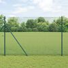 vidaXL Fence Post Green 10 x 1.5 m (12 x 12 mm mesh) Steel