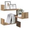 vidaXL Wall Shelf Wall-Mounted Artisan Oak 40 x 40 x 49.5 cm