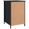 vidaXL Bedside Cabinet Black 40x42x60 cm Engineered Wood