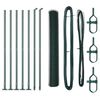 vidaXL Hexagonal Fence with Concrete Base 10 x 0.8 m PVC-Coated Steel