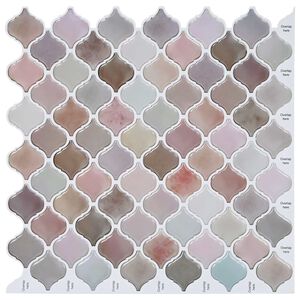 vidaXL Lanturn Tile 50 pcs Beige 27 x 27 cm Polyurethane and PET