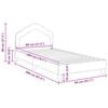 vidaXL Children's Bed Frame with Headboard Light Grey 80 x 200 cm