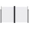 vidaXL Retractable Side Awning White 200x600 cm