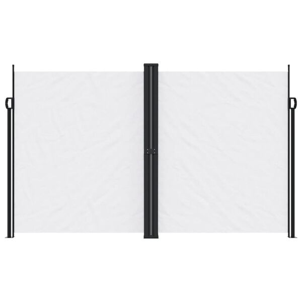 vidaXL Retractable Side Awning White 200x600 cm