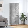 vidaXL Highboard Concrete Grey 69.5x34x180 cm Engineered Wood