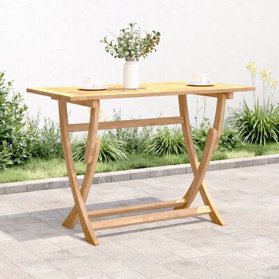 vidaXL Folding Garden Table 110x55x75 cm Solid Wood Acacia