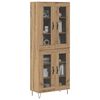 vidaXL Highboard Artisan Oak 69.5 x 34 x 180 cm Engineered Wood