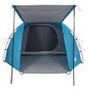 vidaXL Camping Tent Tunnel 4-Person Blue Waterproof