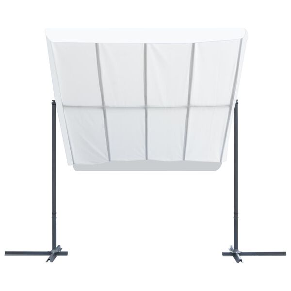 vidaXL Gazebo with Tiltable Sliding Roof 350x253x196 cm Cream