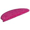 vidaXL Stair Mats 30 pcs 65x21x4 cm Pink Half Round Large