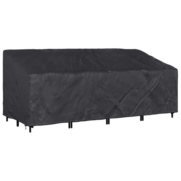 vidaXL Garden Bench Cover Black 200 x 100 x 89 cm 210D Oxford Fbric