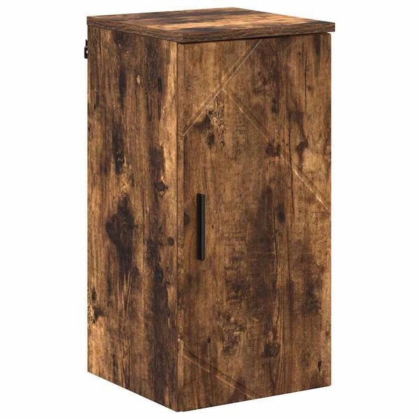 vidaXL Bathroom Cabinet Wall-mounted Smoked Oak 30 x 31.5 x 61 cm