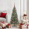 vidaXL Artificial Christmas Tree with 150 LEDs with Stand Green 120 cm