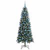 vidaXL Artificial Christmas Tree with 300 LEDs with Stand Green 180 cm