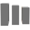 vidaXL Wall Cube Shelves 3 pcs Grey MDF