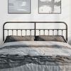 vidaXL Metal Replace Headboard Black 193 cm