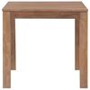 vidaXL Dining Table Solid Teak Wood with Natural Finish 82x80x76 cm
