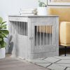 vidaXL Dog Crate Furniture Concrete Grey 64.5x80x71 cm Engineered Wood